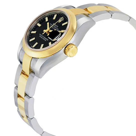 Original Rolex Lady Datejust 26 Black Dial Stainless Steel and 18K Yellow Gold Oyster Bracelet Automatic Watch 179163BKSO JMS always Bracelets Original Rolex Lady Datejust 26 Black Dial Stainless Steel and 18K Yellow Gold Oyster Bracelet Automatic Watch 179163BKSO JMS always Bracelets