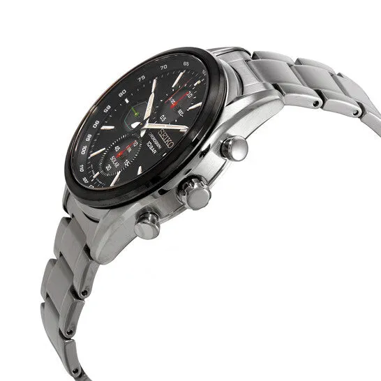 Original Seiko Chronograph Black Dial Stainless Steel Mens Watch SSC803 JMS always Bracelets Original Seiko Chronograph Black Dial Stainless Steel Mens Watch SSC803 JMS always Bracelets