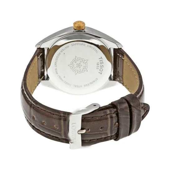 Original Tissot PR100 Silver Dial Brown Leather Ladies Watch T1012102603600 JMS always Watches Original Tissot PR100 Silver Dial Brown Leather Ladies Watch T1012102603600 JMS always Watches