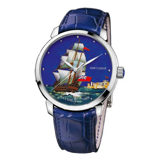 Original Ulysse Nardin Classico Caesar Enamel Cloisonne Dial Alligator Leather Automatic Mens Watch 81501112CAESAR JMS always Watches Original Ulysse Nardin Classico Caesar Enamel Cloisonne Dial Alligator Leather Automatic Mens Watch 81501112CAESAR JMS always Watches