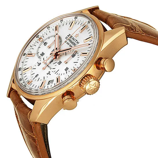 Original Zenith El Primero 36 000 VpH Mother of Pearl Dial 18kt Rose Gold Brown Leather Ladies Watch 18215040082C709 JMS always Watches Original Zenith El Primero 36 000 VpH Mother of Pearl Dial 18kt Rose Gold Brown Leather Ladies Watch 18215040082C709 JMS always Watches