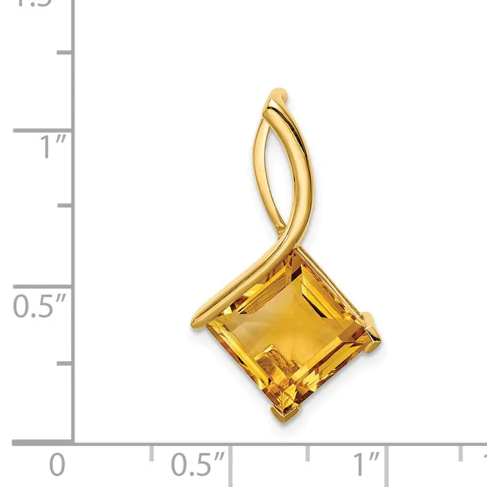 PreStyled Sets Goldia 14K Yellow Gold Citrine pendant