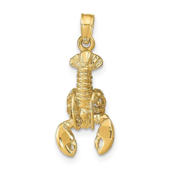 PreStyled Sets Goldia 14k Yellow Gold Moveable Lobster Pendant