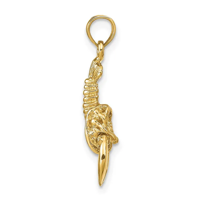 PreStyled Sets Goldia 14k Yellow Gold Moveable Lobster Pendant
