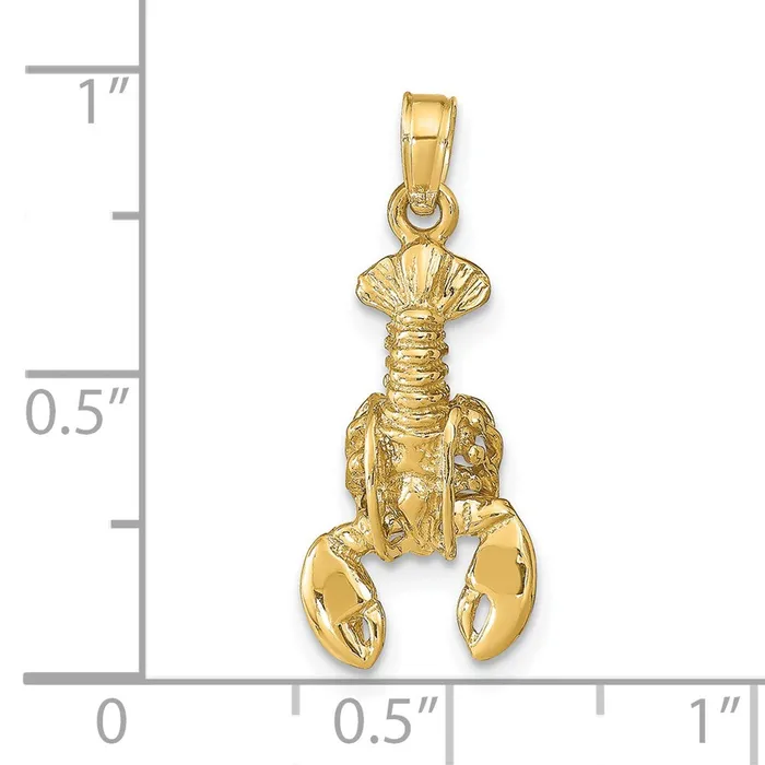 PreStyled Sets Goldia 14k Yellow Gold Moveable Lobster Pendant