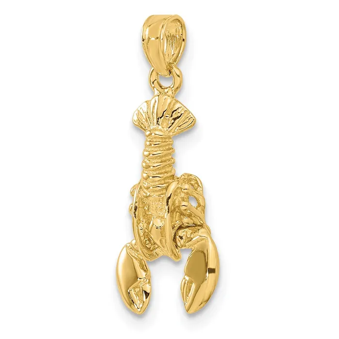 PreStyled Sets Goldia 14k Yellow Gold Moveable Lobster Pendant