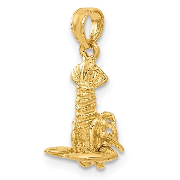PreStyled Sets Goldia 14k Yellow Gold Moveable Lobster Pendant