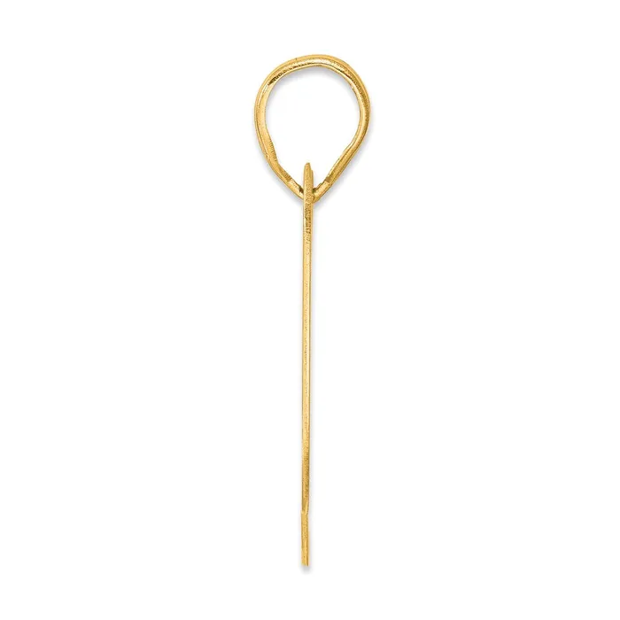 PreStyled Sets Goldia 14k Yellow Gold Polished Block Number 99 Pendant