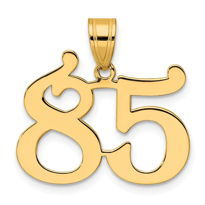 PreStyled Sets Goldia 14k Yellow Gold Polished Number 85 Pendant