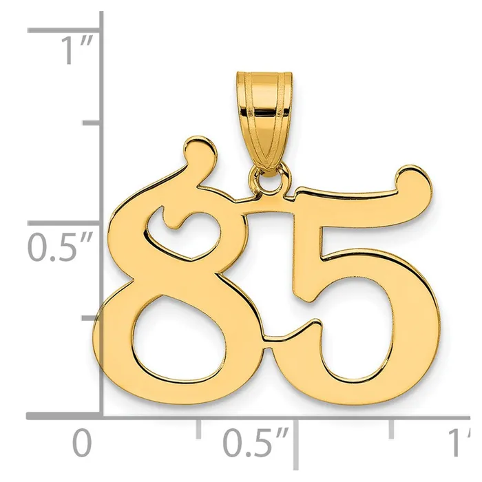 PreStyled Sets Goldia 14k Yellow Gold Polished Number 85 Pendant