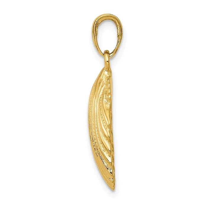 PreStyled Sets Goldia 14k Yellow Gold Scallop Shell Pendant