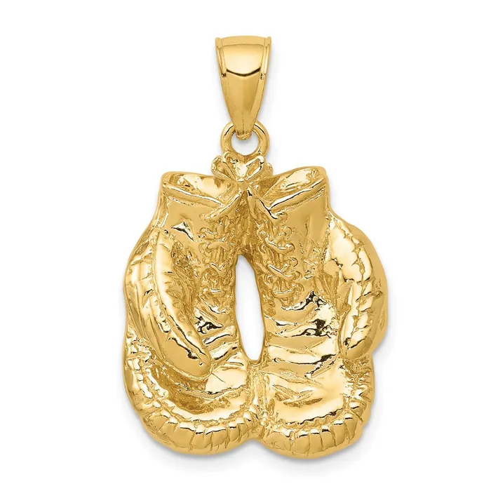 PreStyled Sets Goldia 14k Yellow Gold Solid Polished OpenBacked Boxing Gloves Pendant PreStyled Sets Goldia 14k Yellow Gold Solid Polished OpenBacked Boxing Gloves Pendant