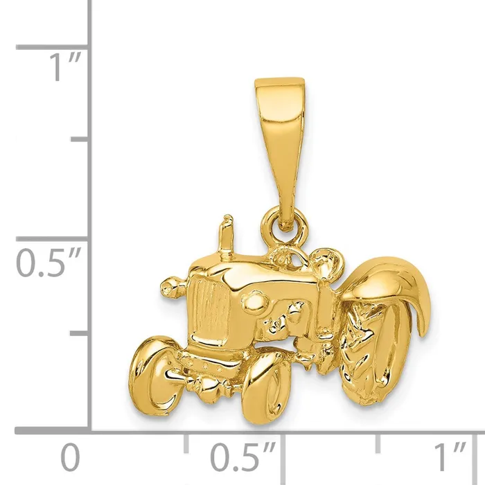 PreStyled Sets Goldia 14k Yellow Gold Tractor Pendant