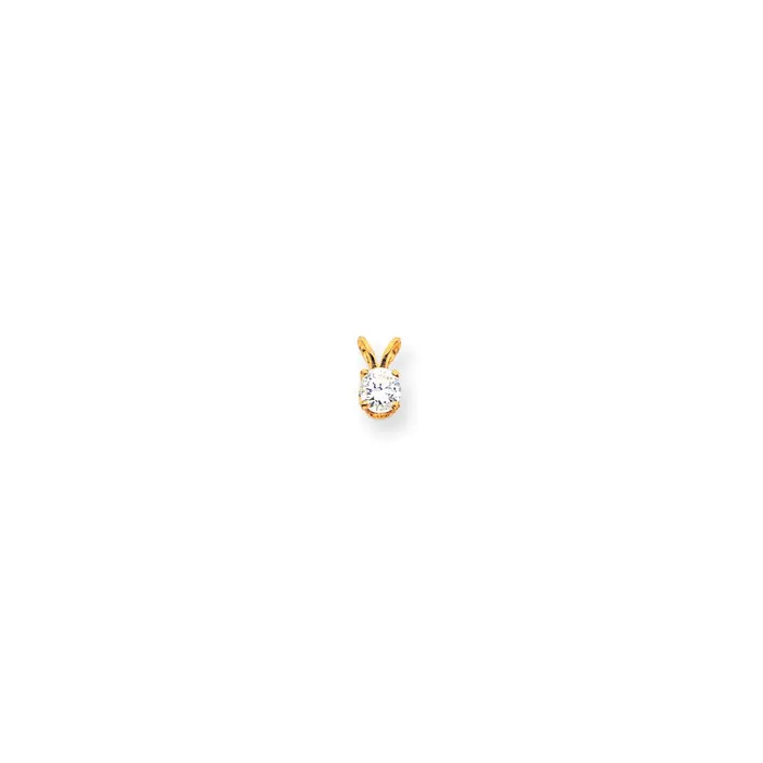 PreStyled Sets Goldia 14K Yellow Gold VS Real Diamond pendant