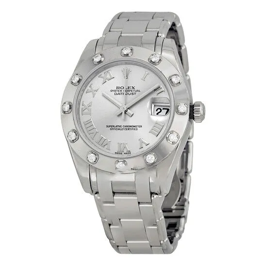 PreStyled Sets JMS always Original Rolex Oyster Perpetual Datejust Rhodium Dial 18k White Gold Pearlmaster Automatic Ladies Watch 81319RRO PreStyled Sets JMS always Original Rolex Oyster Perpetual Datejust Rhodium Dial 18k White Gold Pearlmaster Automatic Ladies Watch 81319RRO
