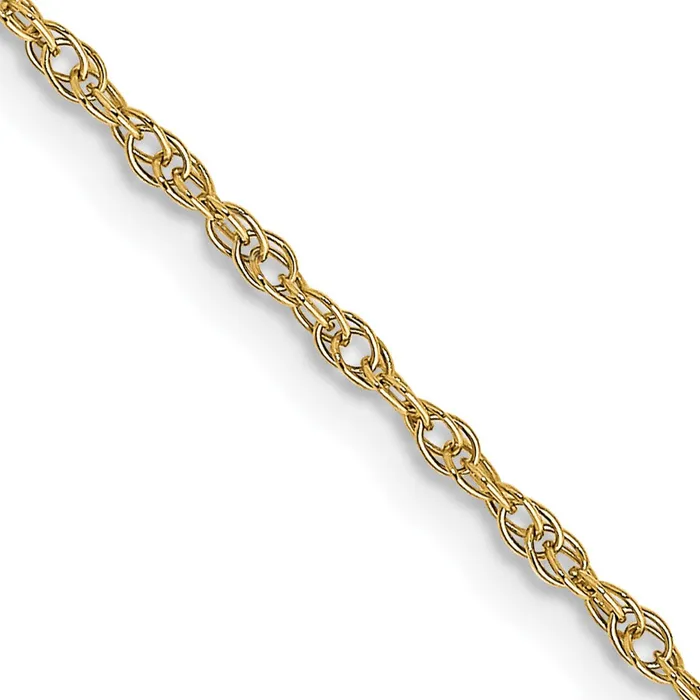 QGold Necklaces 14K Yellow Gold 16 inch Carded 115mm Cable Rope with Spring Ring Clasp Chain Necklace QGold Necklaces 14K Yellow Gold 16 inch Carded 115mm Cable Rope with Spring Ring Clasp Chain Necklace