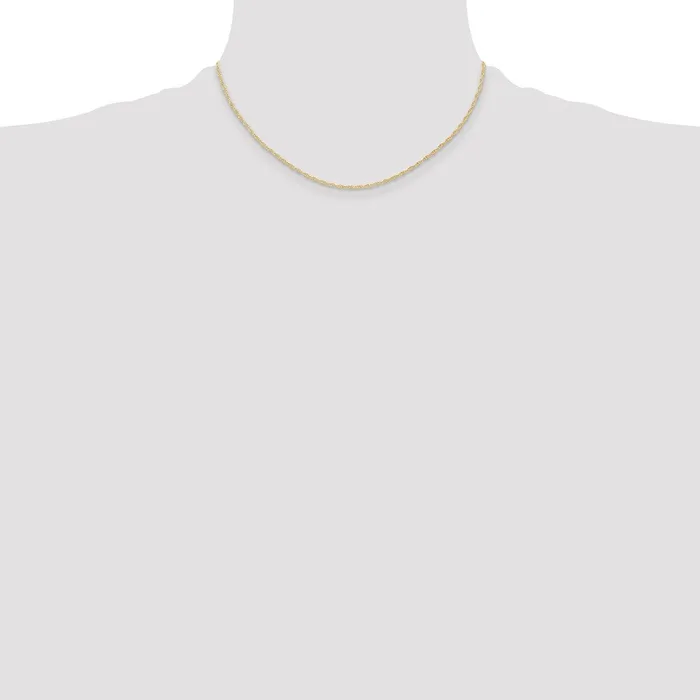 QGold Necklaces 14K Yellow Gold 16 inch Carded 115mm Cable Rope with Spring Ring Clasp Chain Necklace QGold Necklaces 14K Yellow Gold 16 inch Carded 115mm Cable Rope with Spring Ring Clasp Chain Necklace