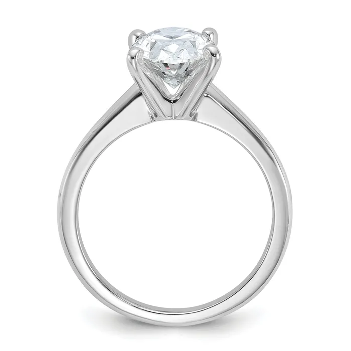 Rings 14k White Gold 2 12 Ct Lab Grown Diamond VSSI G Oval Solitare Engagement Ring Goldia