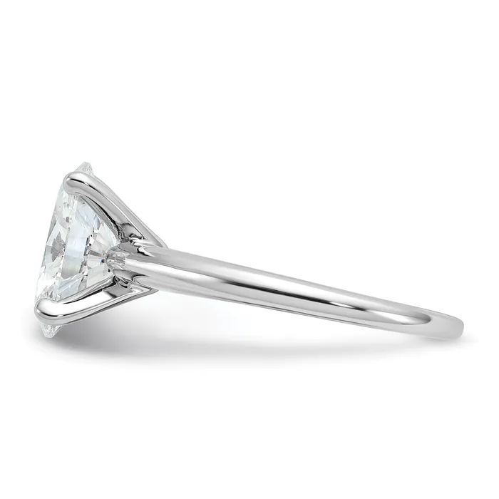 Rings 14k White Gold 2 12 Ct Lab Grown Diamond VSSI G Oval Solitare Engagement Ring Goldia