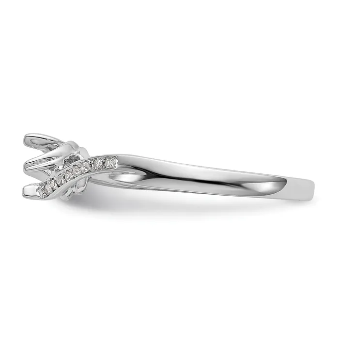 Rings 14K White Gold Simulated Diamond PromiseEngagement Ring Goldiacom
