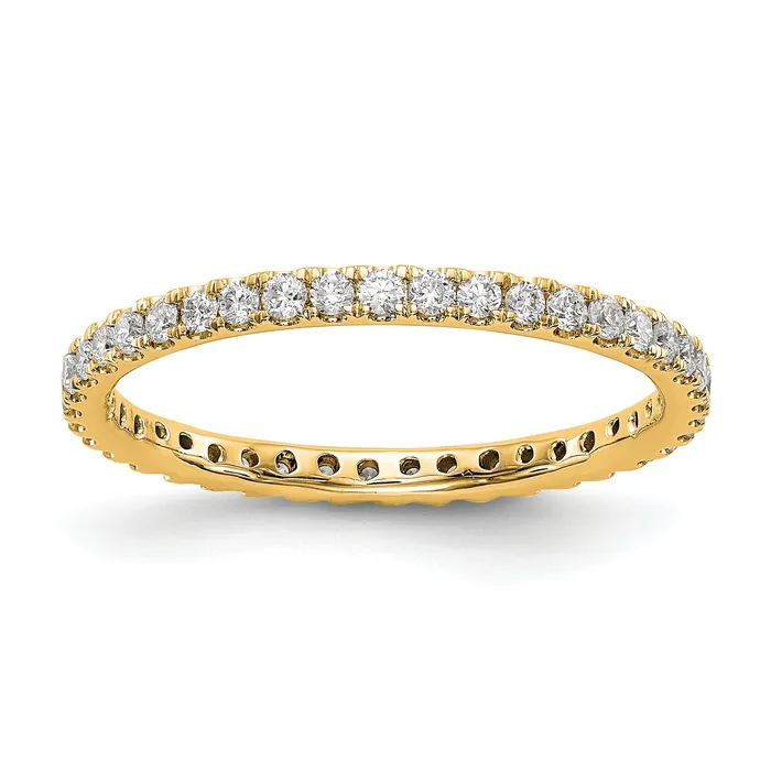 Rings 14k Yellow Gold 12 Ct Lab Grown Diamond VSSI G Shared Prong Eternity Band Ring Goldia Rings 14k Yellow Gold 12 Ct Lab Grown Diamond VSSI G Shared Prong Eternity Band Ring Goldia
