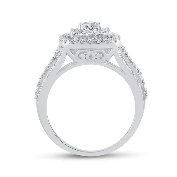Rings gndatlanta 14k White Gold Round Diamond Bridal Wedding Ring Set 112 Cttw Certified Rings gndatlanta 14k White Gold Round Diamond Bridal Wedding Ring Set 112 Cttw Certified