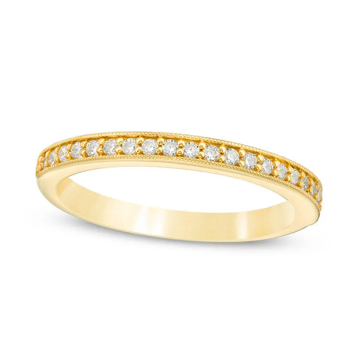 Rings Goldia 020 CT TW Natural Diamond Antique VintageStyle Wedding Band in Solid 10K Yellow Gold Rings Goldia 020 CT TW Natural Diamond Antique VintageStyle Wedding Band in Solid 10K Yellow Gold