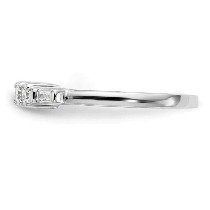 Rings Goldia 032ct CZ Solid Real 14K White Gold Wedding Wedding Band Ring