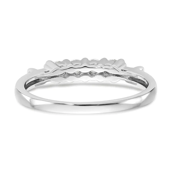 Rings Goldia 032ct CZ Solid Real 14K White Gold Wedding Wedding Band Ring