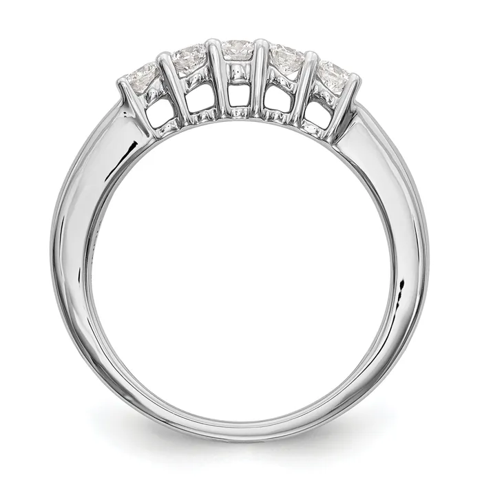 Rings Goldia 050ct CZ Solid Real 14K White Gold Wedding Wedding Band Ring
