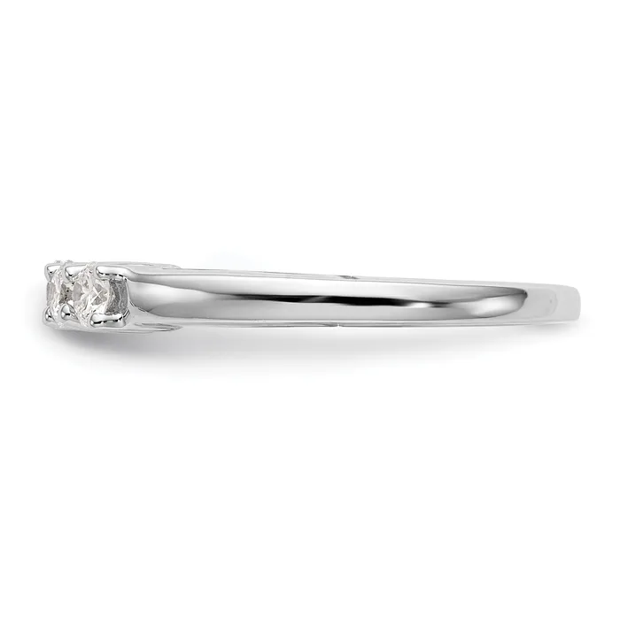 Rings Goldia 050ct CZ Solid Real 14K White Gold Wedding Wedding Band Ring