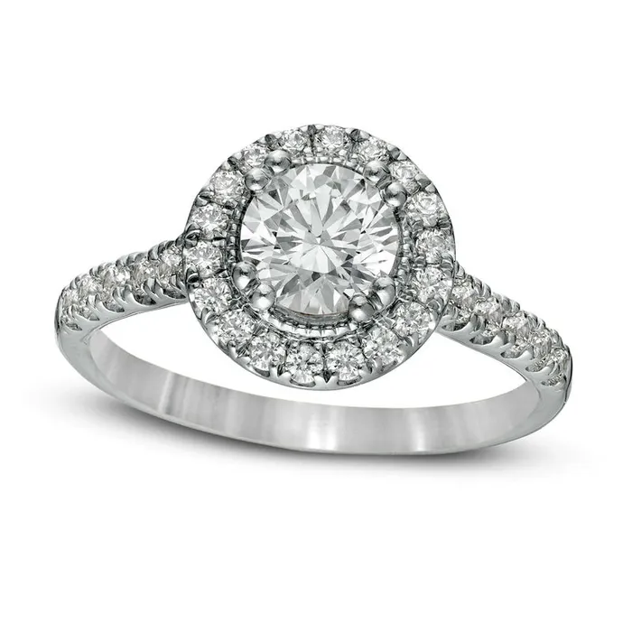 Rings Goldia 15 CT TW Natural Diamond Frame Antique VintageStyle Engagement Ring in Solid 14K White Gold Rings Goldia 15 CT TW Natural Diamond Frame Antique VintageStyle Engagement Ring in Solid 14K White Gold
