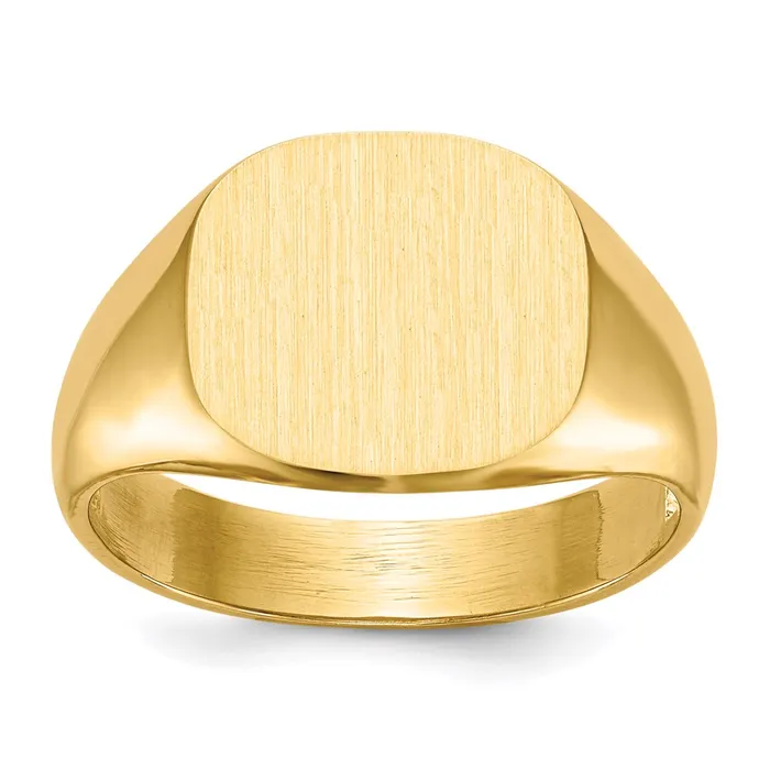 Rings Goldia 10K Yellow Gold 120x135mm Open Back Mens Signet Ring