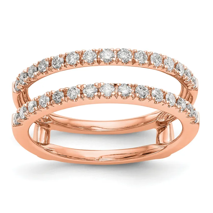 Rings Goldia 14k Rose Gold 12 Ct Lab Grown Diamond VSSI G Ring Guard