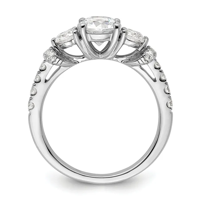 Rings Goldia 14k White Gold 34 Ct Lab Grown Diamond VSSI G 1 Ct Center Engagement Ring