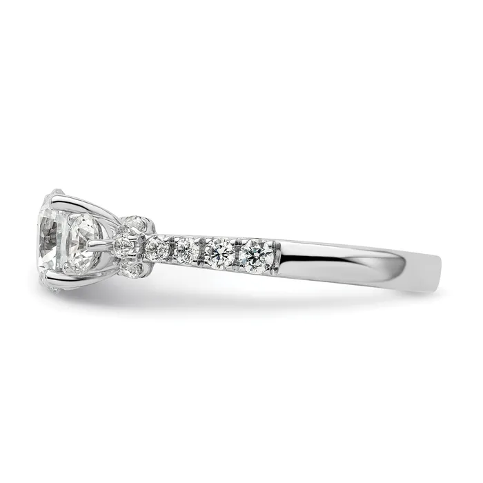Rings Goldia 14k White Gold 34 Ct Lab Grown Diamond VSSI G 1 Ct Center Engagement Ring