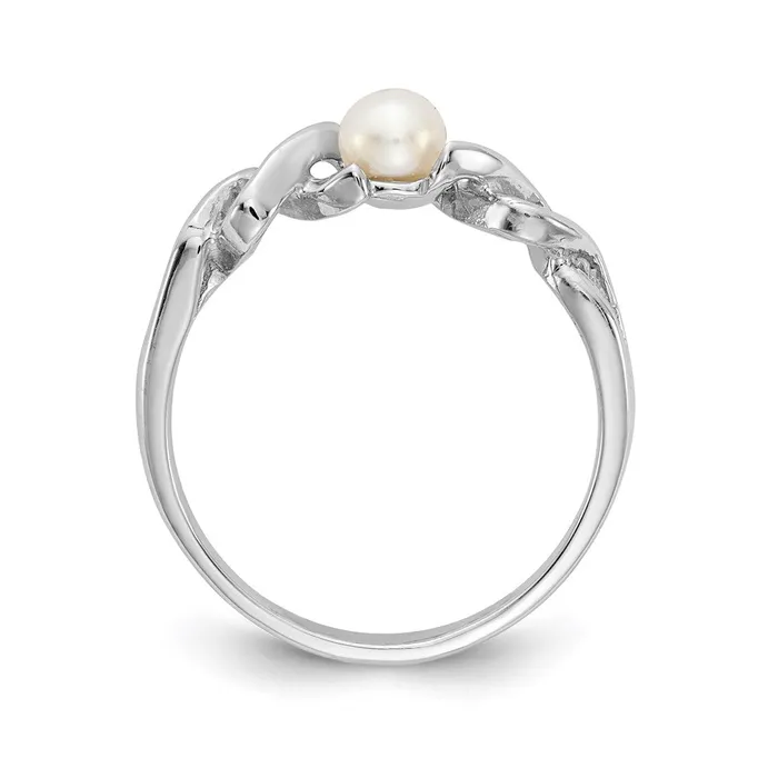 Rings Goldia 14k White Gold 4mm FW Cultured Pearl ring