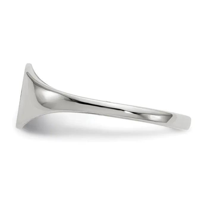 Rings Goldia 14k White Gold 65x75mm Closed Back Signet Ring