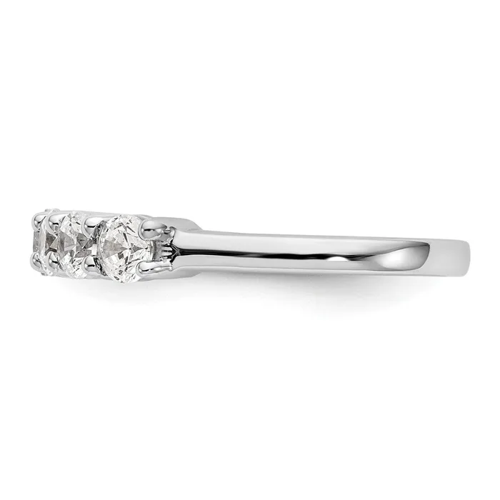Rings Goldia 14k White Gold 7Stone Shared Prong 34 carat Complete Round Diamond Band