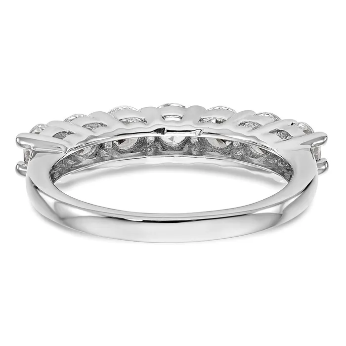 Rings Goldia 14k White Gold 7Stone Shared Prong 34 carat Complete Round Diamond Band