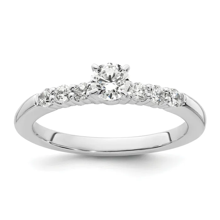 Rings Goldia 14K White Gold Lab Grown Diamond VSSI G Peg Semimount Engagement Ring Rings Goldia 14K White Gold Lab Grown Diamond VSSI G Peg Semimount Engagement Ring