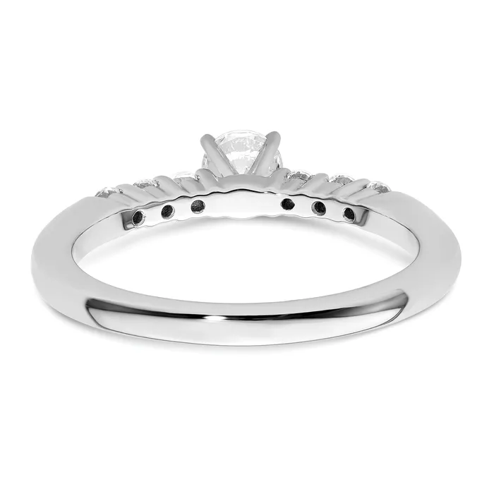 Rings Goldia 14K White Gold Lab Grown Diamond VSSI G Peg Semimount Engagement Ring