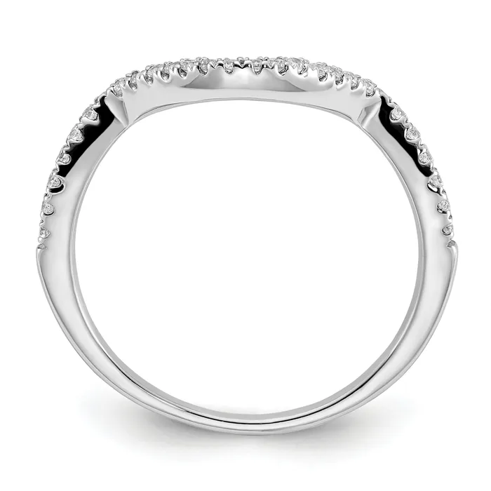 Rings Goldia 14K White Gold Lab Grown Diamond VSSI G Wedding Band Ring