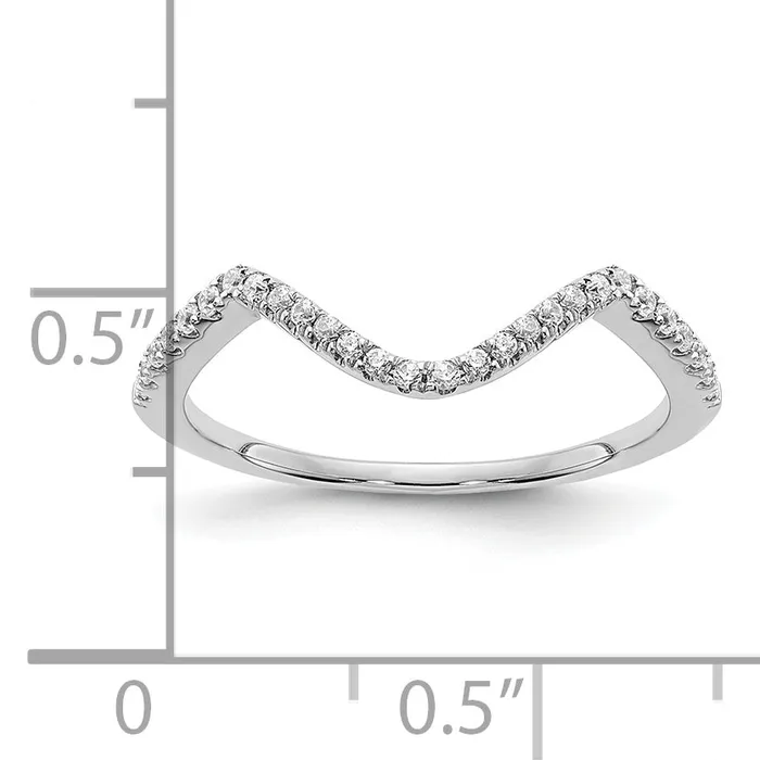 Rings Goldia 14K White Gold Lab Grown Diamond VSSI G Wedding Band Ring