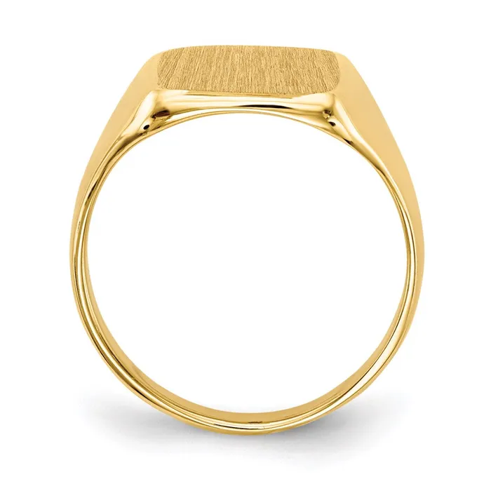 Rings Goldia 14K Yellow Gold 100x100mm Closed Back Signet Ring