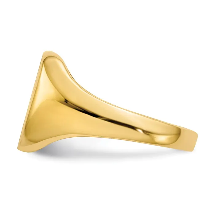 Rings Goldia 14K Yellow Gold 100x100mm Closed Back Signet Ring