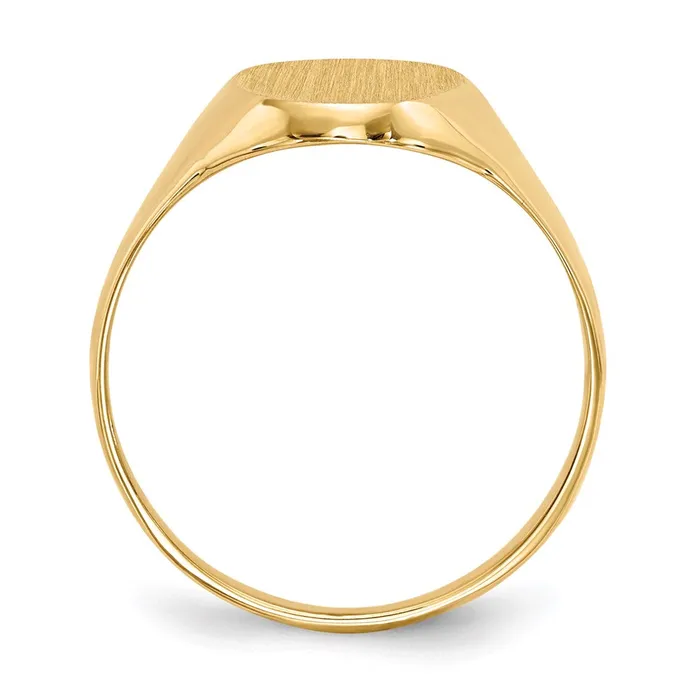 Rings Goldia 14K Yellow Gold 140x85mm Closed Back Signet Ring