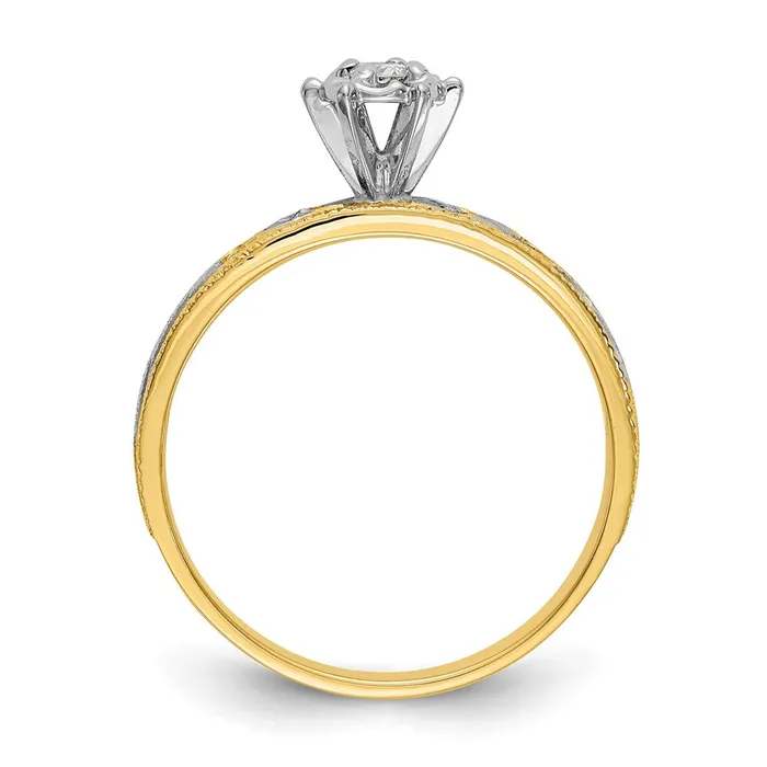 Rings Goldia 14K Yellow Gold AA Quality Trio Engagement Ring
