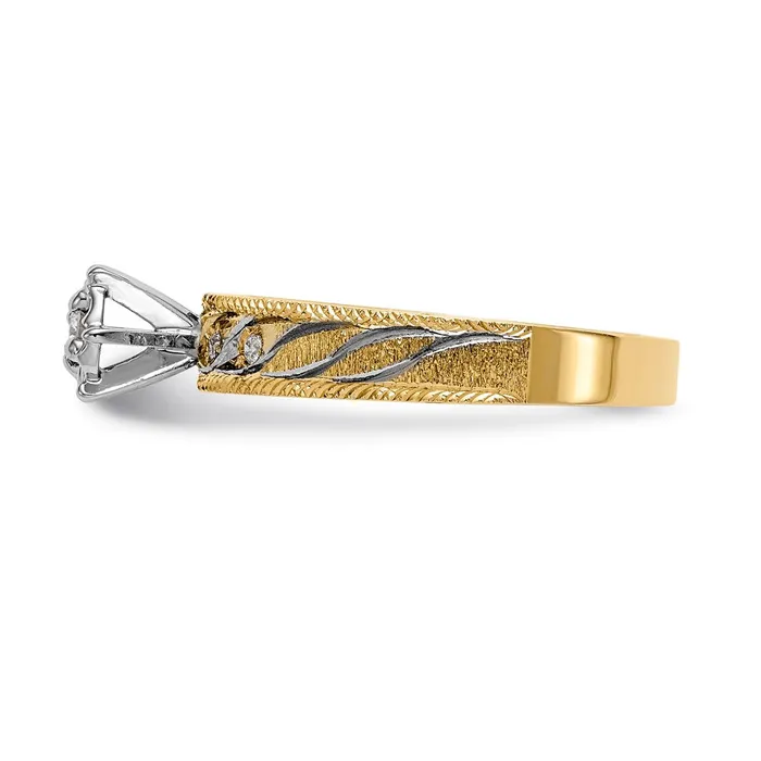 Rings Goldia 14K Yellow Gold AA Quality Trio Engagement Ring