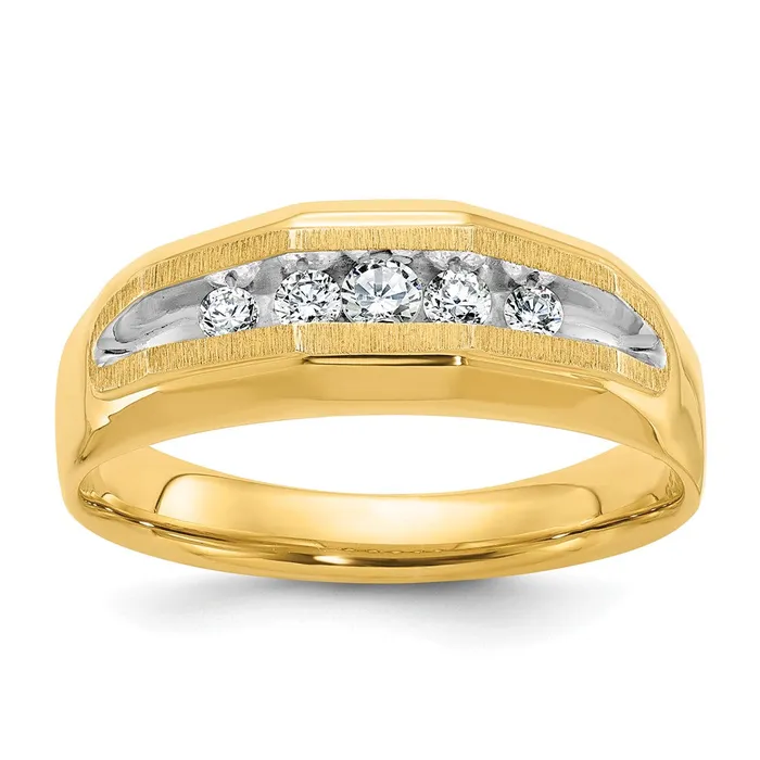 Rings Goldia 14k Yellow u0026 Rhodium Gold Mens 14 carat Diamond Complete Ring Rings Goldia 14k Yellow u0026 Rhodium Gold Mens 14 carat Diamond Complete Ring